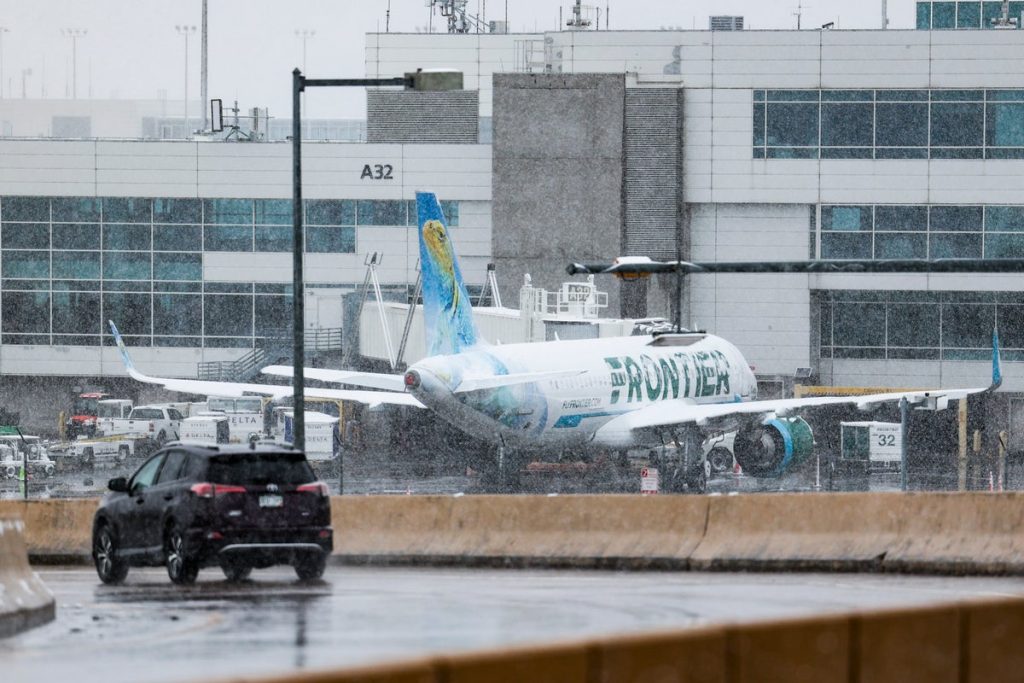 Frontier plane fatally strikes a person walking on runway at Denver International Airport