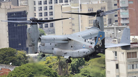 US Ospreys hover over Venezuelan capital (VIDEO)