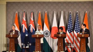 China warns against ‘bloc confrontation’ as Quad group meets in India