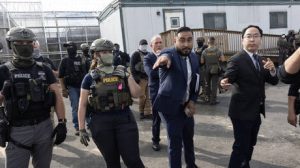 WATCH tear gas deployed as ICE agents clash with protesters