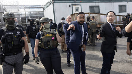 WATCH tear gas deployed as ICE agents clash with protesters