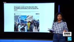 Backlash against Israel's 'racist thug' Ben Gvir over flotilla video