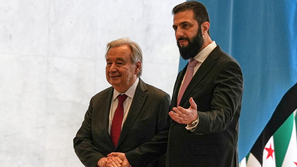 Guterres arrives in Syria for first UN secretary-general visit since before civil war