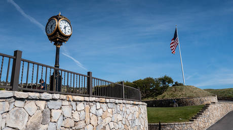 Armed man detained at Trump golf course ahead of presidential visit